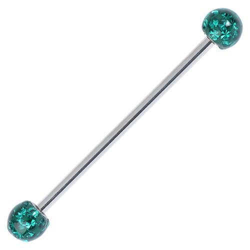 14g Ferido CZ Stainless Industrial Barbell Industrials 14g - 1-1/4