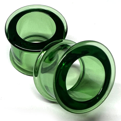 Forest Green DF Bullet Holes by Gorilla Glass Plugs 00 gauge (9mm) Forest Green