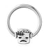 16g Stainless Captive Frankenstein Bead Ring Captive Bead Rings 16g - 3/8" diameter (10mm) Stainless Steel