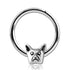 14g Stainless Captive Frenchie Bead Ring Captive Bead Rings 14g - 15/32" diameter (12mm) Stainless Steel