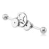 14g Gearworks Industrial Barbell Industrials 14g - 1-1/2" long (38mm) Stainless Steel