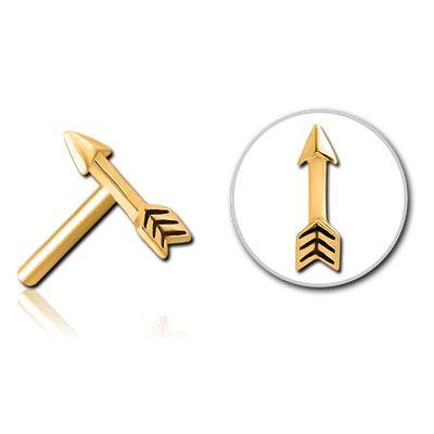 Arrow Gold Threadless End Replacement Parts 2.8x9.5mm Gold