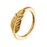 Feather Hinged Segment Ring Hinged Rings 16g - 5/16" diameter (8mm) Gold