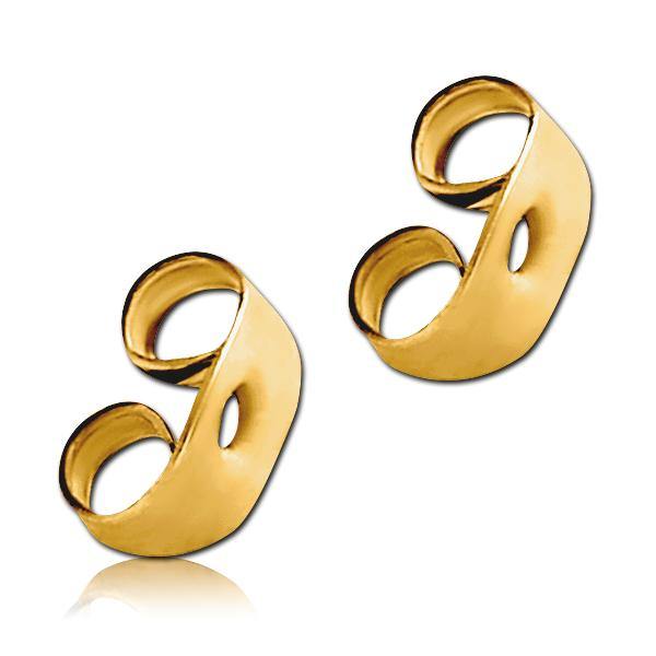 Gold Earring Back Replacements Earrings 20 gauge Gold