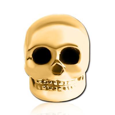 Gold Skull Replacement Bead Replacement Parts 6mm Gold