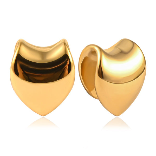 V-Saddles Gold Weights Plugs 5/8 inch (16mm) Gold