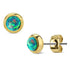 Opal Bezel Gold Stud Earrings Earrings  