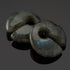 Labradorite Keyholes by Diablo Organics Ear Weights 5/8 inch (16mm) Labradorite