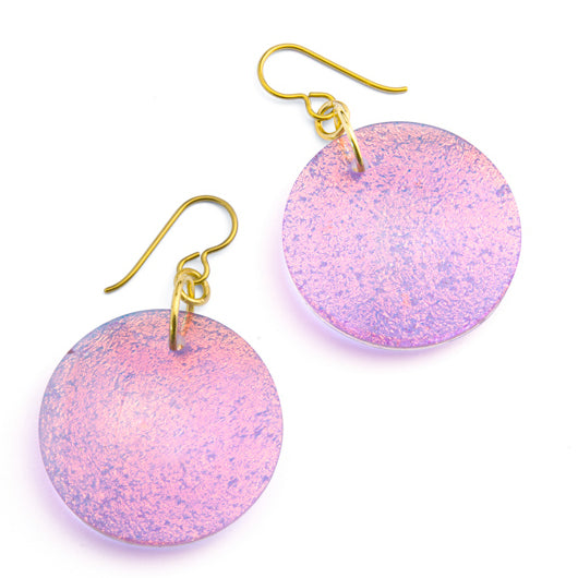 Deluxe Dichroic Eclipse Earrings by Gorilla Glass