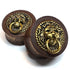 Mahogany Lion Knocker Plugs Plugs 1/2 inch (12mm) - 8mm wearable Mahogany