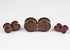 Mahogany Obsidian Plugs by Oracle Body Jewelry Plugs 8 gauge (3mm) Mahogany Obsidian