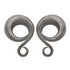 Oxidized Classic Coils by Diablo Organics Ear Weights 8 gauge (3mm) Black Oxidized Silver