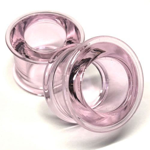 Pink DF Bullet Holes by Gorilla Glass Plugs 1/2 inch (12mm) Pink