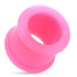 Double Flare Silicone Tunnels Plugs 6 gauge (4mm) Pink