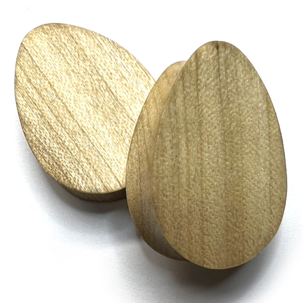 Poplar Wood Teardrop Plugs Plugs 5/8 inch (16mm) - 8mm wearable Poplar