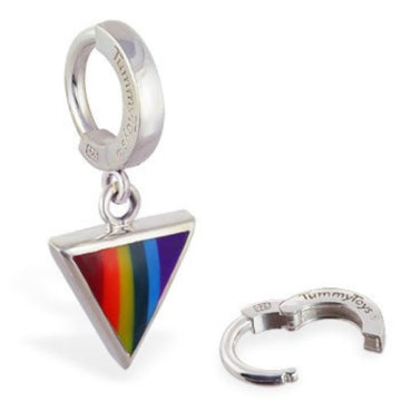 Pride Triangle Dangle by TummyToys Belly Ring  