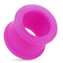 Double Flare Silicone Tunnels Plugs 6 gauge (4mm) Purple