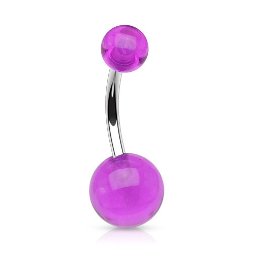 Acrylic Belly Ring Belly Ring 14g - 3/8