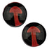 Mushroom Plugs by Glasswear Studios Plugs 7/8 inch (22mm) Red
