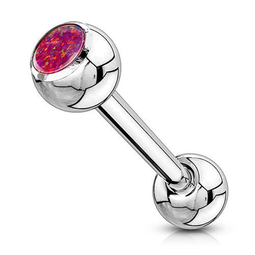 Opal Stainless Tongue Barbell Tongue 14g - 5/8