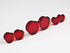 Red Quartz Mayan Plugs by Oracle Body Jewelry Plugs 8 gauge (3mm) Red Quartz