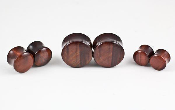Red Tiger Eye Plugs by Oracle Body Jewelry Plugs 8 gauge (3mm) Red Tiger Eye
