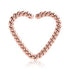 Braided Rose Gold Heart Continuous Ring Continuous Rings 16g - 3/8" diameter (10mm) Rose Gold