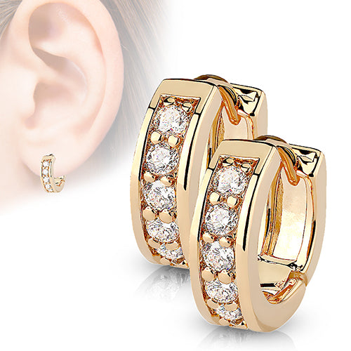 Le Vian Chocolate Diamond & Nude Diamond Half Hoop Earrings (1-1/2 ct.  t.w.) in 14k Gold - Macy's