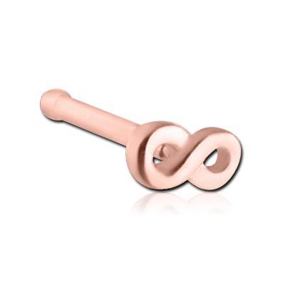 Infinity Rose Gold Nose Bone Nose 20g - 1/4" wearable (6.5mm) Rose Gold