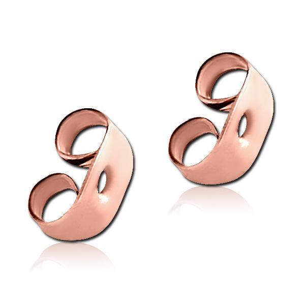 Rose Gold Earring Back Replacements Earrings 20 gauge Gold