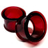 Ruby DF Bullet Holes by Gorilla Glass Stretched Lobes 8 gauge (3mm) Ruby