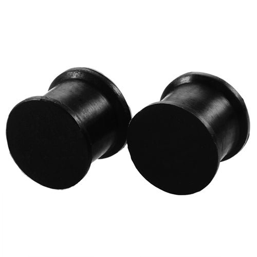 Black Silicone Plugs Plugs 8 gauge (3mm) Black