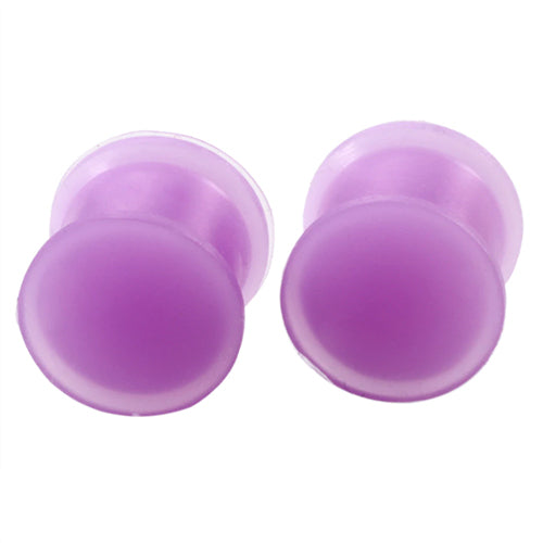 Purple Silicone Plugs Plugs 8 gauge (3mm) Purple