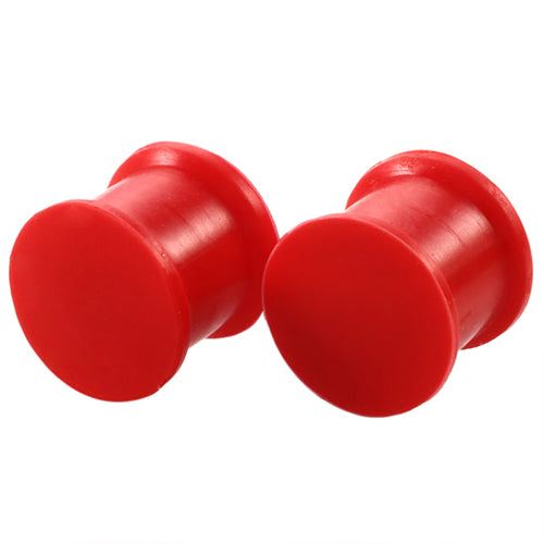 Red Silicone Plugs Plugs 8 gauge (3mm) Red