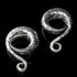 Silver Distressed Classic Coils by Diablo Organics Ear Weights  