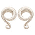 Silver Distressed Classic Coils by Diablo Organics Ear Weights 2 gauge (6.5mm) .925 Sterling Silver