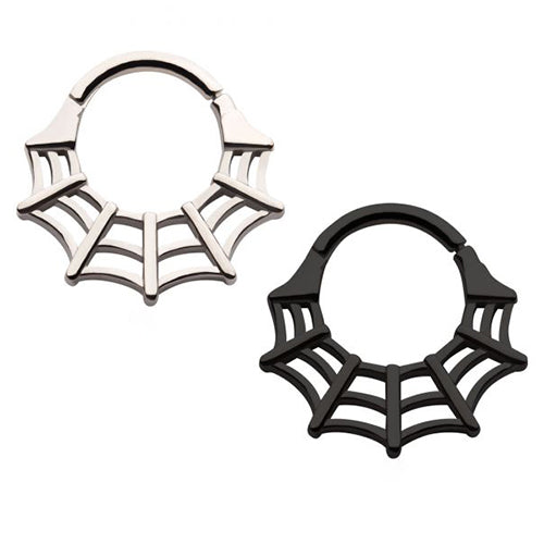 Spiderweb Hinged Segment Ring Hinged Rings 16g - 5/16" diameter (8mm) Stainless Steel