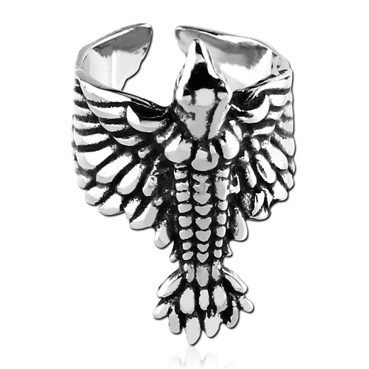 Stainless Bird Ear Cuff Ear Cuffs one-size-fits-all Stainless Steel