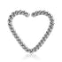 Braided Stainless Heart Continuous Ring Continuous Rings 16g - 3/8" diameter (10mm) Stainless Steel