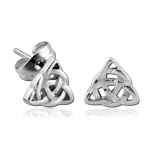 Celtic Knot Stainless Stud Earrings Earrings 20 gauge Stainless Steel