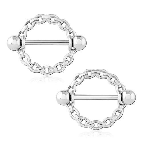 Chain Stainless Nipple Shields Nipple Shields 14g - 9/16" diameter (14mm) Stainless Steel