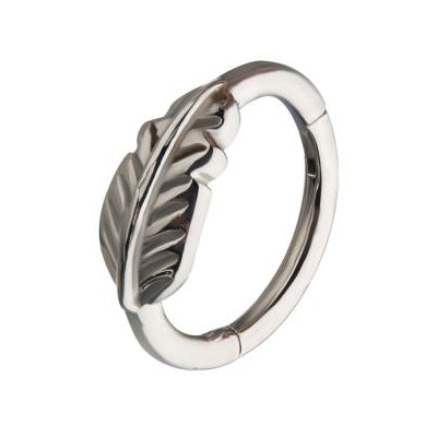 Feather Hinged Segment Ring Hinged Rings 16g - 5/16" diameter (8mm) Stainless Steel
