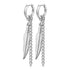 Feather & Chain Hoop Earrings Earrings 18g - 5/16" diameter (8mm) Stainless Steel
