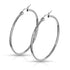 Round Hoop Stainless Earrings Earrings 20g - 45mm diameter Stainless Steel