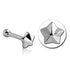 Nautical Star Stainless Cartilage Barbell Cartilage 16g - 5/16" long (8mm) Stainless Steel