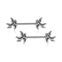 Sparrow Stainless Nipple Barbells Nipple Barbells 14g - 15/32" long (12mm) Stainless Steel