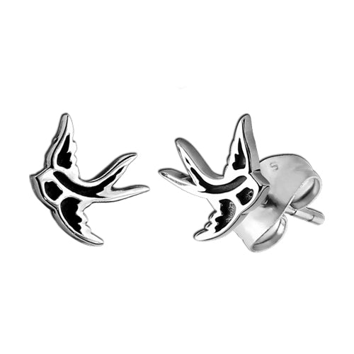 Swallow Stainless Stud Earrings Earrings 20 gauge Stainless Steel