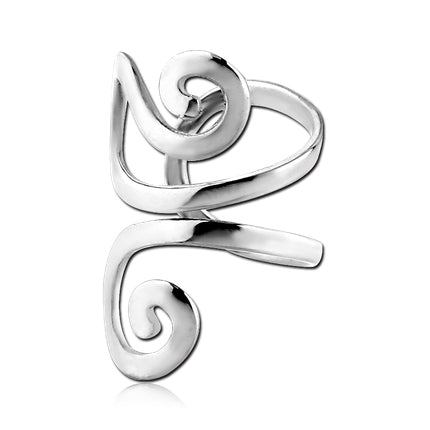 Stainless Tribal Ear Cuff Ear Cuffs one-size-fits-all Stainless Steel