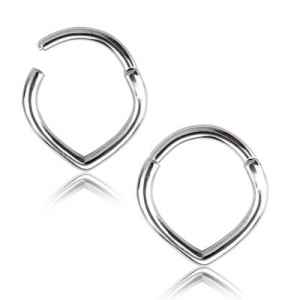 V-Shaped Hinged Segment Ring Hinged Rings 16g - 5/16" diameter (8mm) Stainless Steel