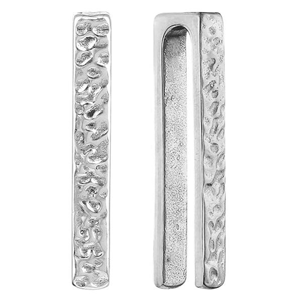 Hammered Stainless Hangers Plugs 2 gauge (6mm) Stainless Steel